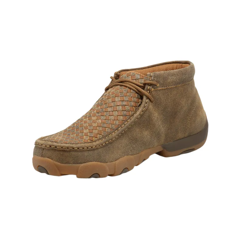 Men‘s Chukka Leather Driving Moc Slip On Shoes by Twisted X