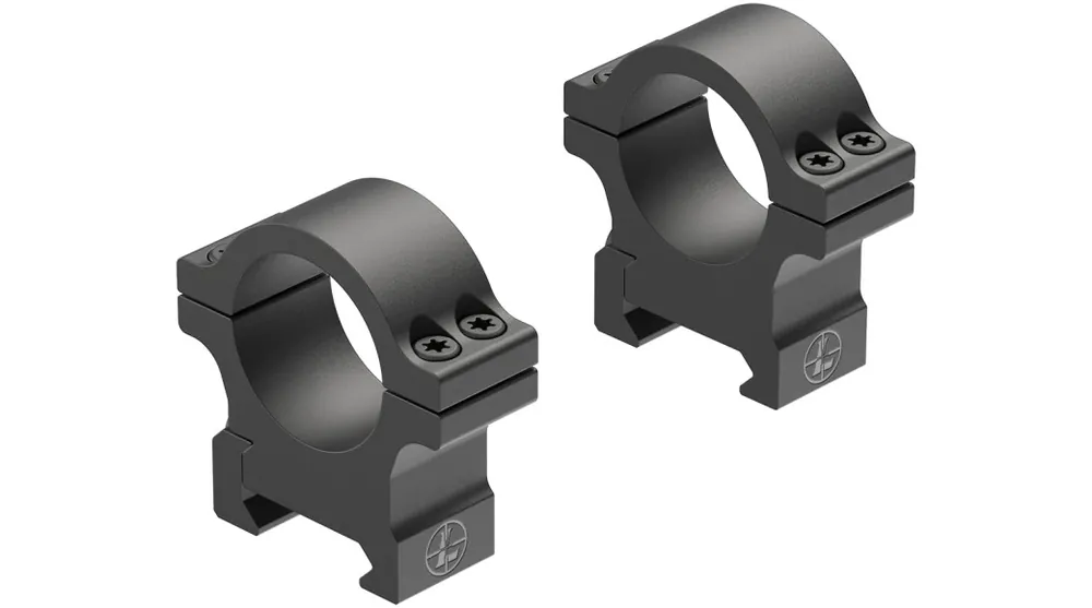 Open Range Cross-Slot 1 inch Medium Rings in Matte by Leupold