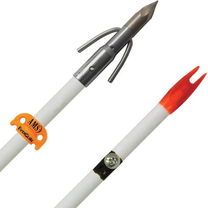 AMS Chaos QT Fiberglass Arrow in White by AMS Bowfishing