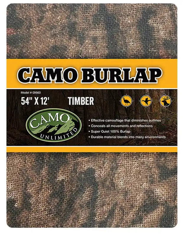 Camo Unlimited Timber Burlap 54"x12‘