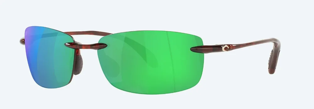 Ballast Tortoise Sunglasses with Green Mirror Polarized Polycarbonate by Costa Del Mar