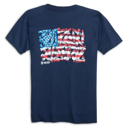Duck Call Flag Short Sleeve Tee by Heybo