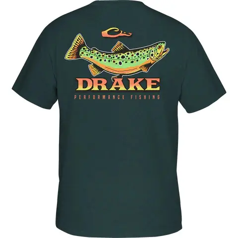 Trophy Trout Short Sleeve Tee by Drake Waterfowl