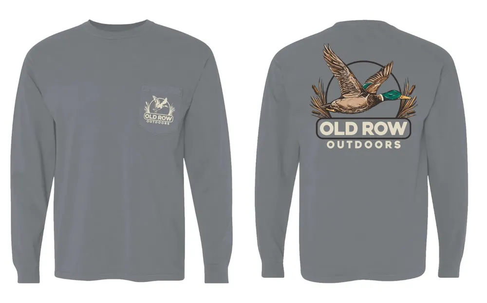 Mallard Long Sleeve Pocket Tee Shirt by Old Row