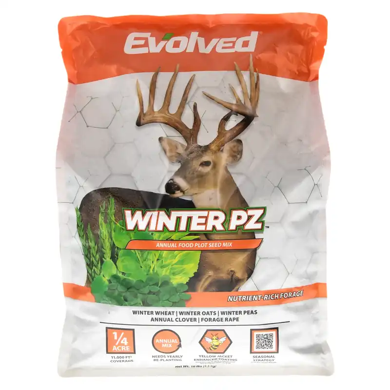 10lb Peas and Oats Winter PZ Food Plot Seed Bag by Evolved