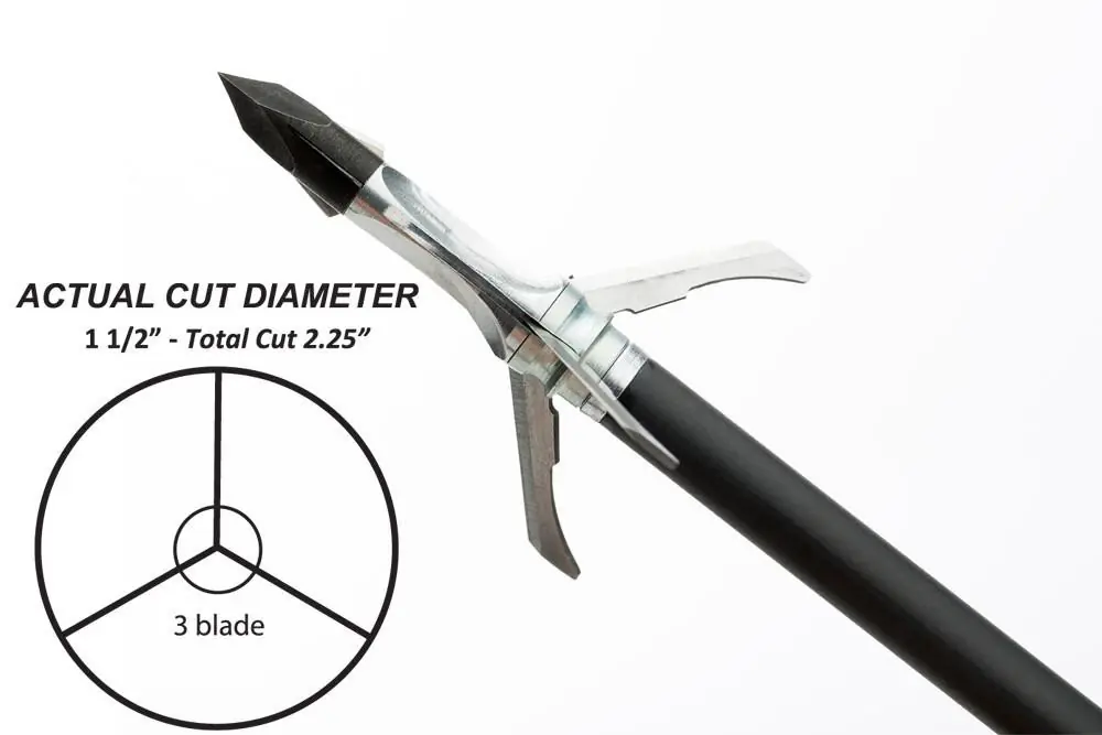 Razortip 100gr 3 Blade Mechanical Crossbow Broadhead by Grim Reaper