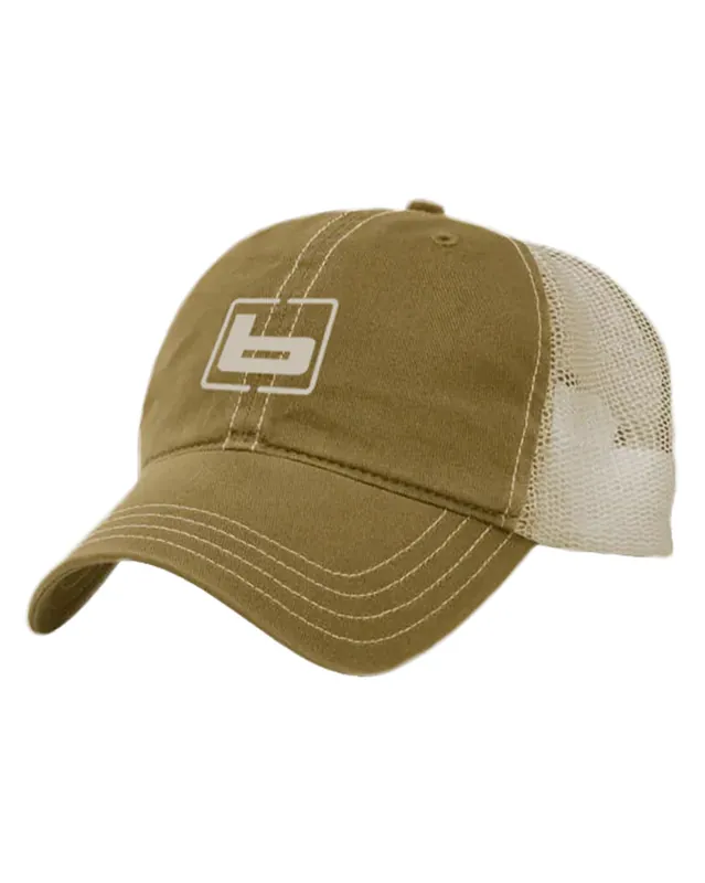 Olive & Khaki Chino Twill Mesh Snapback Cap by Banded