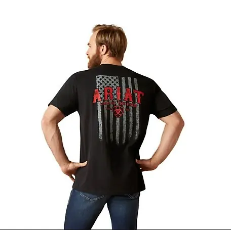 Western Vertical Flag Short Sleeve Tee Shirt by Ariat