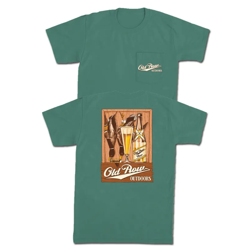 Outdoors Duck Beer Short Sleeve Pocket Tee by Old Row
