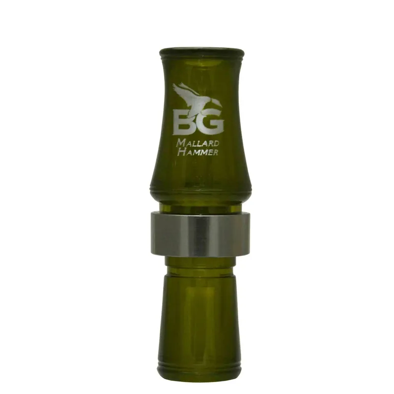 Olive Mallard Hammer Poly Duck Call by Buck Gardner