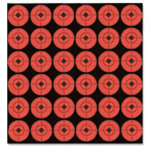 1" Target Spots Targets - Red