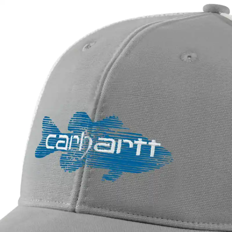 Canvas Meshback Fish Graphic Hat by Carhartt