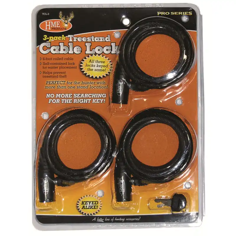 Treestand Cable Lock - 3 Pack
