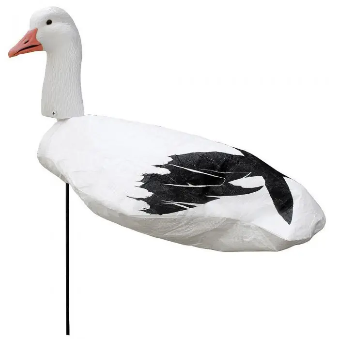 12 Pack Upright Snow Goose Windsock Decoys by White Rock Decoy Company