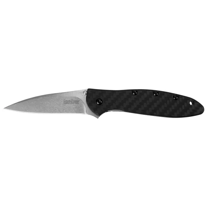 Kershaw Leek - Carbon Fiber Stone Wash