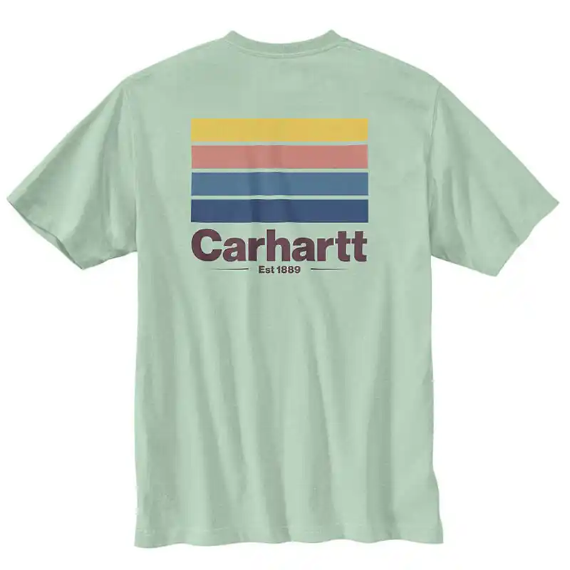 Relaxed Fit Heavy Weight Line Graphic Short Sleeve Pocket Tee Shirt by Carhartt