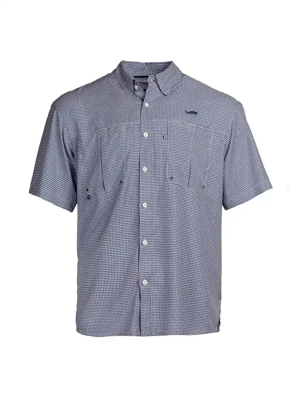 Intracoastal S/S Fishing Shirt - Navy Check
