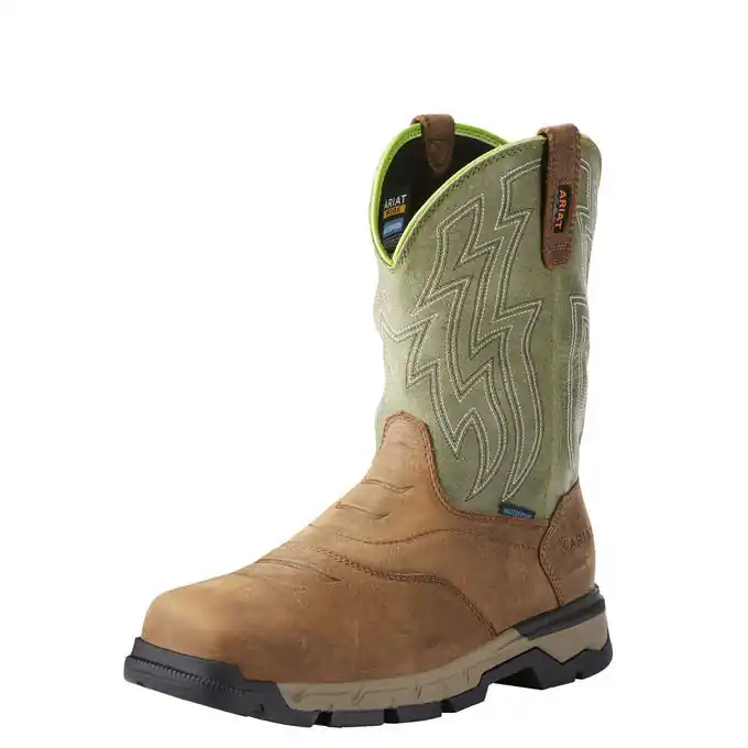 Ariat Mens Rebar Flex Western Waterproof Work Boot by Ariat