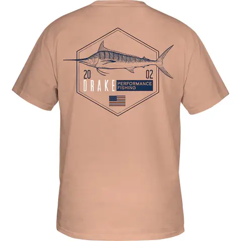 Marlin Hexagon Short Sleeve Tee by Drake Waterfowl