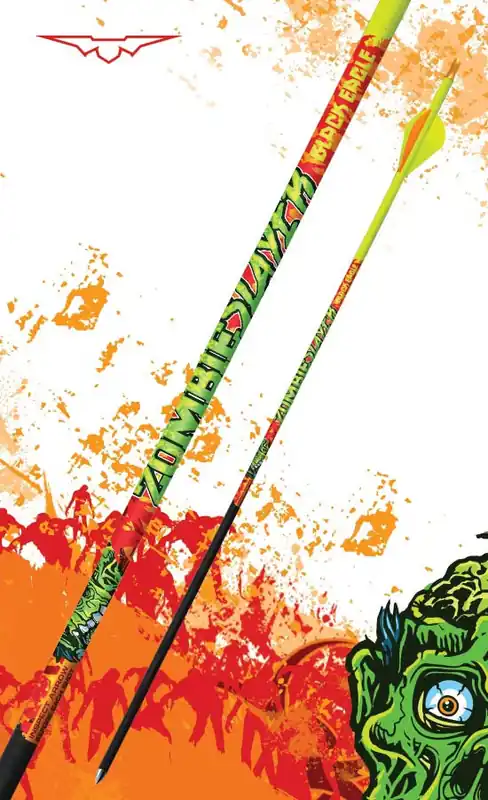 .003" Zombie Slayer Crested Arrows by Black Eagle Arrows
