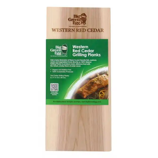 Western Red Cedar Grilling Plank 2 Pack by Big Green Egg