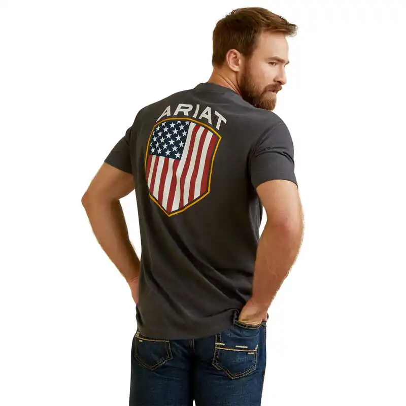 Patriot Badge Short Sleeve Tee Shirt by Ariat