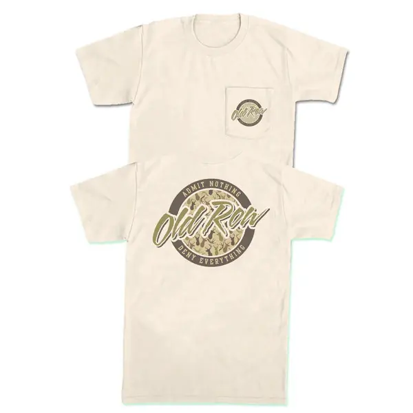 Men‘s Outdoors 80s Camo Pocket Short Sleeve Graphic Tee Shirt by Old Row