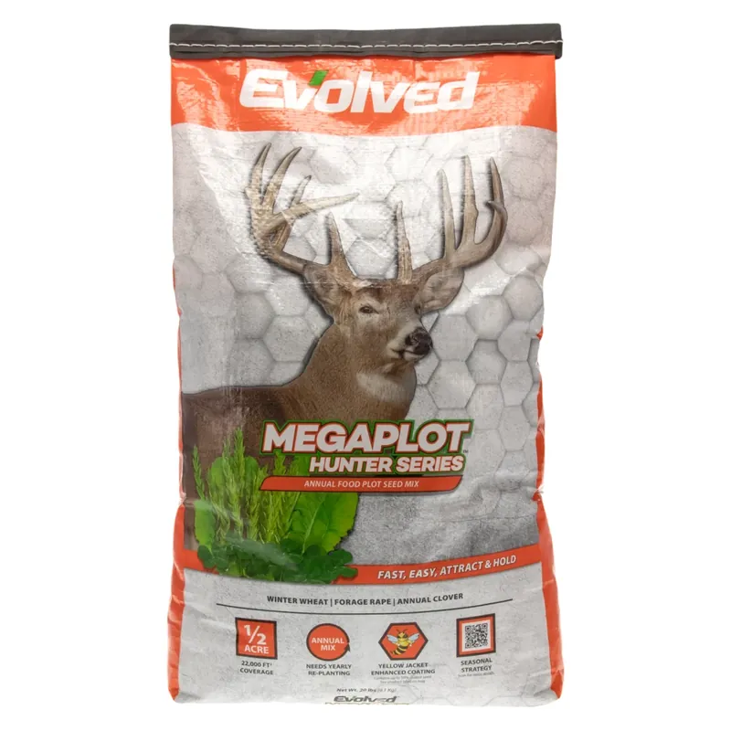 20lb Megaplot Hunter Series Food Plot Seed Bag by Evolved