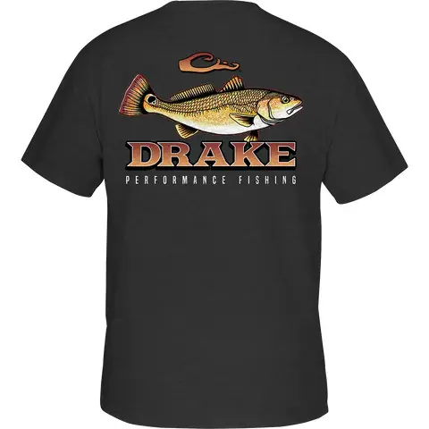 Trophy Redfish Short Sleeve Tee by Drake Waterfowl