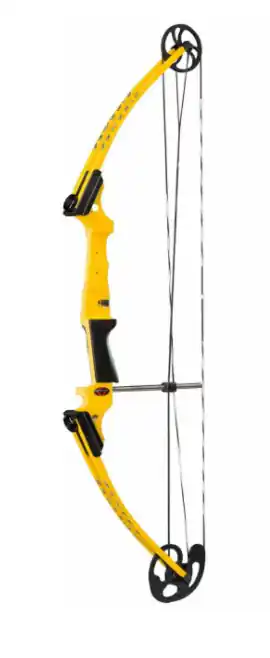 Yellow Left Handed Compound Bow by Genesis