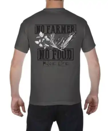 No Farmer No Food Short Sleeve Tee Shirt by Rice Life