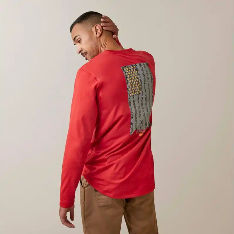 Rebar Workman Reflective Flag Shirt by Ariat