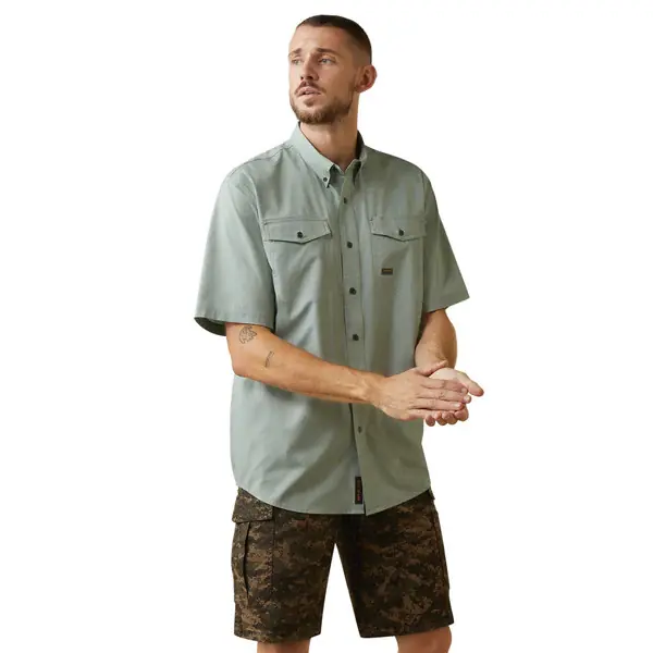 Men‘s Rebar Made Tough VentTEK DuraStretch™ in Green by Ariat