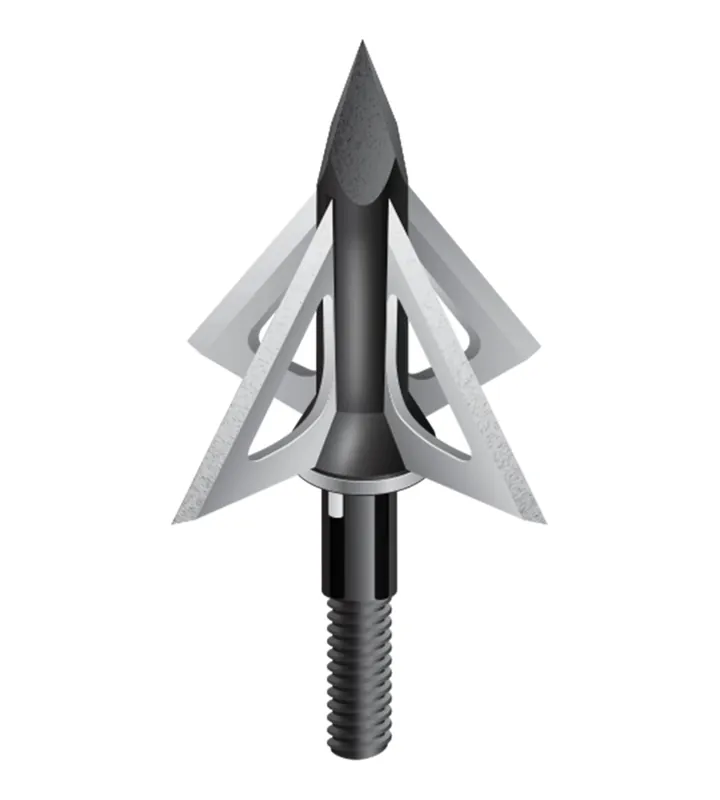 Crossbow 4 Blade 1 1/8 Inch 100gr Broadheads by Slick Trick