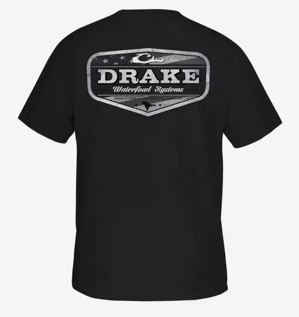 Blackout Badge Short Sleeve Tee Shirt by Drake