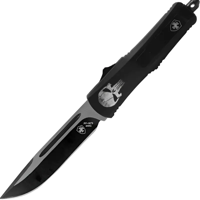 Slim Fallen Drop Point Black Out the Front Knife by Templar