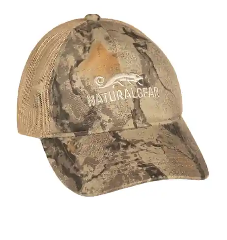 Natural Mesh Back Logo Cap by Natural Gear