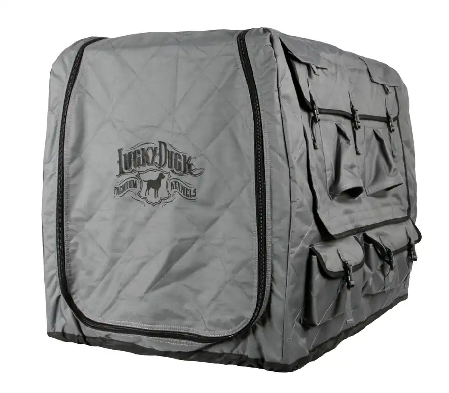 Lucky Duck Kennel Cover- Intermediate Storm Gray