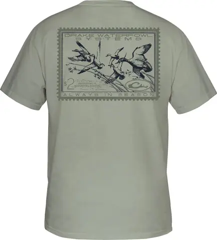 Stamped Teal T-Shirt by Drake