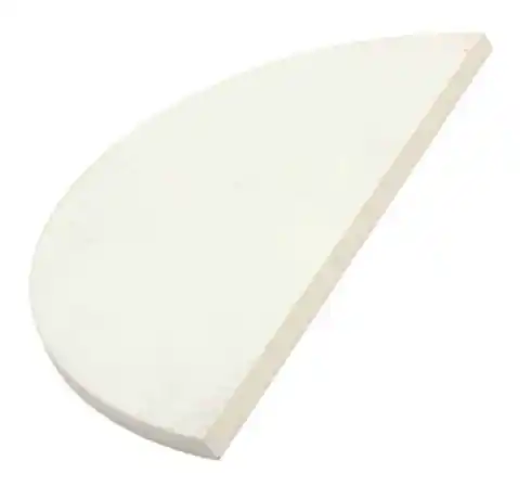 Half Moon Baking Stone Fits XL by Big Green Egg