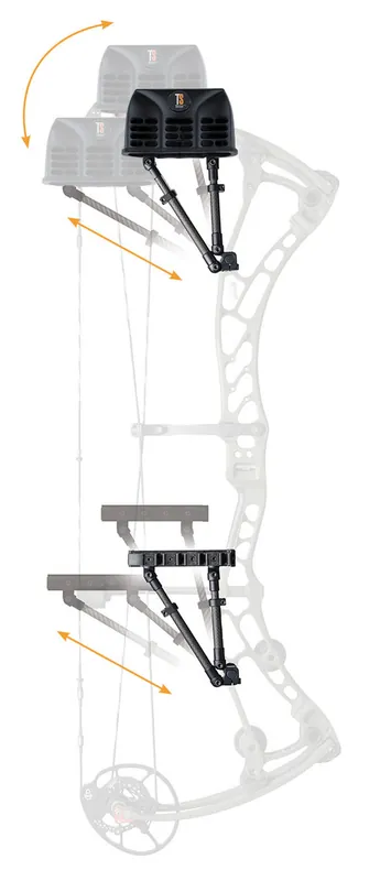 Premium 2-Piece Fully Adjustable Quiver in Black by TightSpot