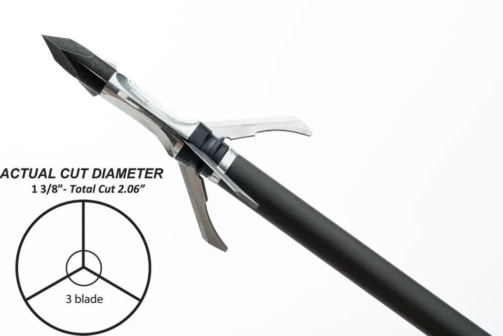 100gr Razortip 3 Blade Broadhead by Grim Reaper