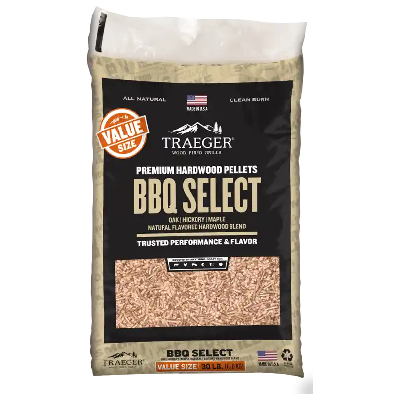 30 lb BBQ Select Hardwood Pellets Bag by Traeger