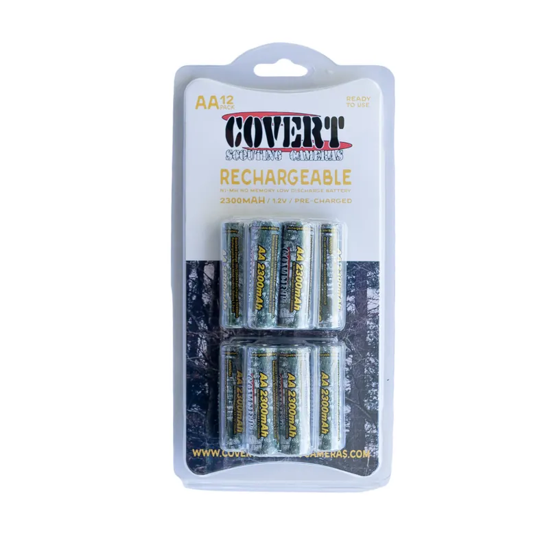 12pk AA NiMH Rechargable by Covert Scouting Cameras