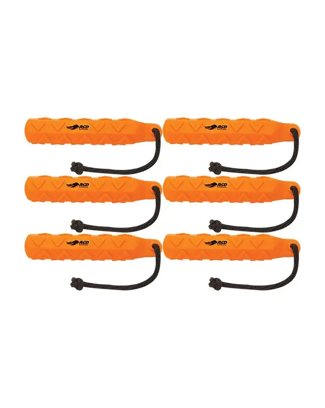 6 Pack Orange 2 Inch ASD HexaBumper Training Bumpers by Avery