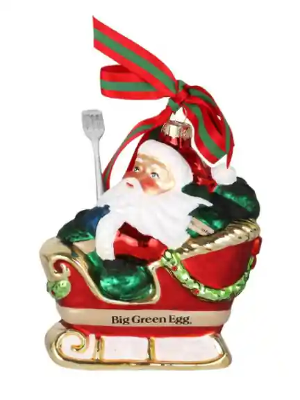 Santa‘s Sleigh Ornament by Big Green Egg