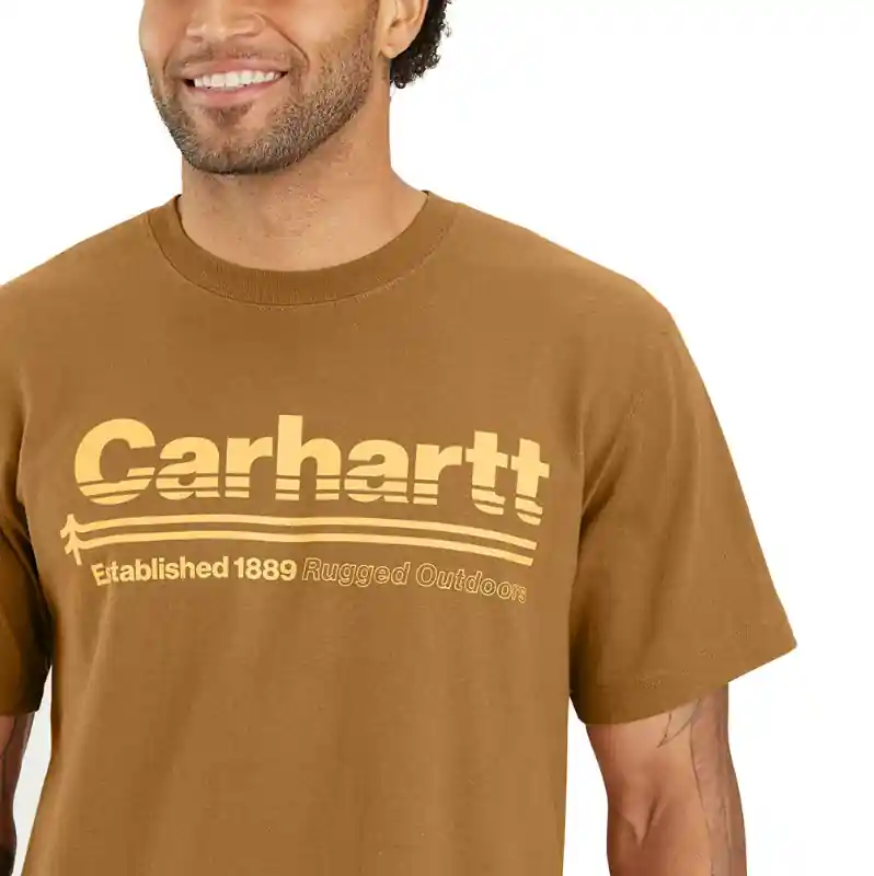 Relaxed Fit Heavy Weight Outdoor Graphic Short Sleeve Tee Shirt by Carhartt