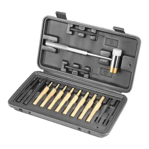 Hammer & Punch Set with Plastic Case by Wheeler