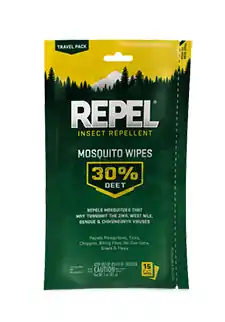 Repel Mosquito Wipes 30% DEET 15ct