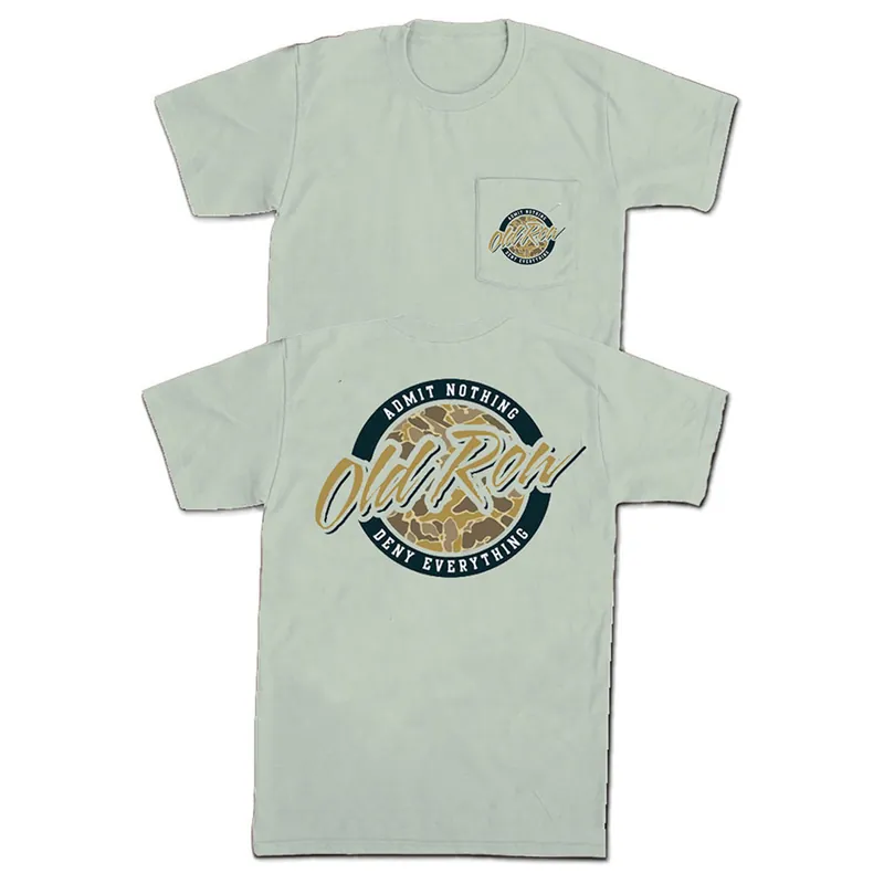 Men‘s 80s Camo Short Sleeve Pocket Graphic Tee Shirt by Old Row